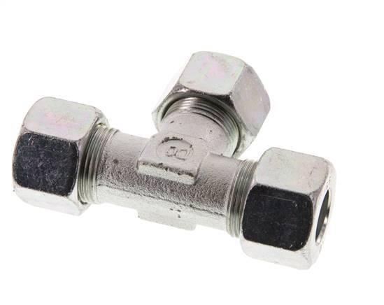 16S Zinc plated Steel Tee Cutting Ring 400 Bar DIN 2353