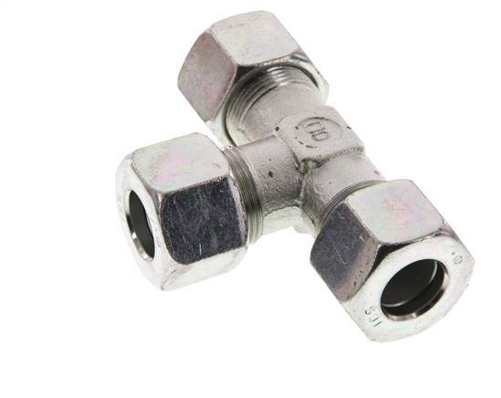 16S Zinc plated Steel Tee Cutting Ring 400 Bar DIN 2353