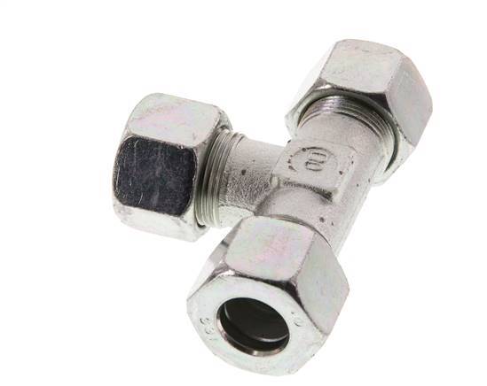 16S Zinc plated Steel Tee Cutting Ring 400 Bar DIN 2353