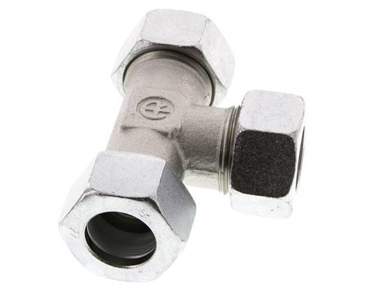 22L Zinc plated Steel Tee Cutting Ring 160 Bar DIN 2353