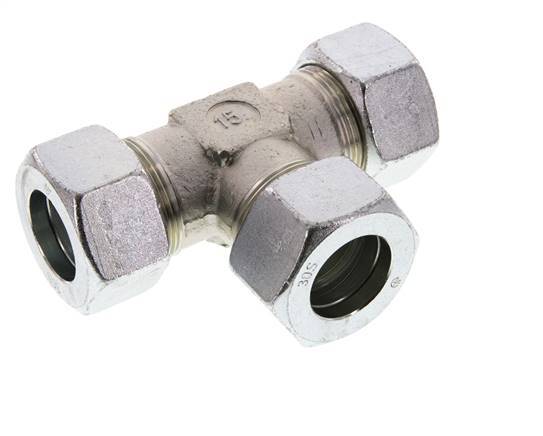 30S Zinc plated Steel Tee Cutting Ring 400 Bar DIN 2353