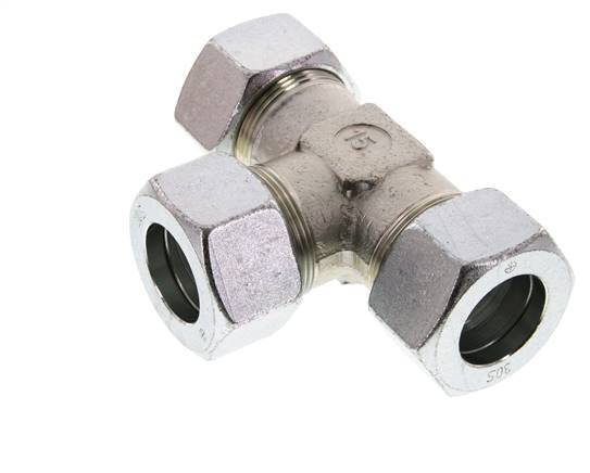 30S Zinc plated Steel Tee Cutting Ring 400 Bar DIN 2353