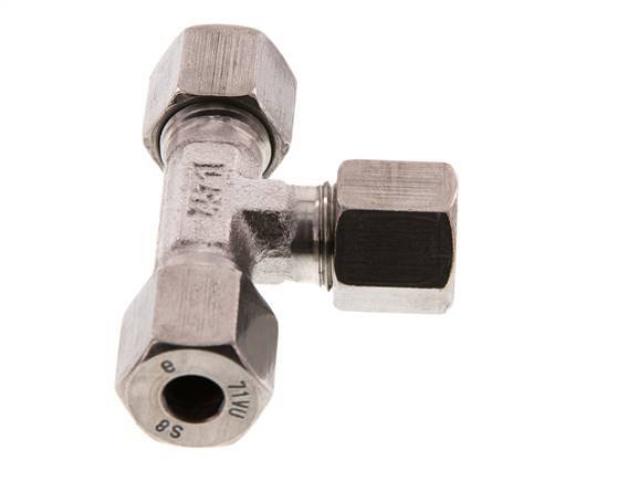 8S Stainless steel Tee Cutting Ring 630 Bar DIN 2353