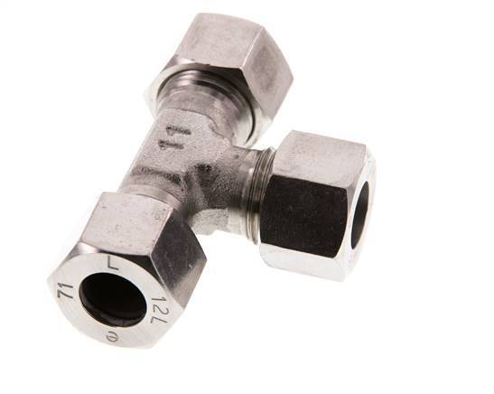 12L Stainless steel Tee Cutting Ring 315 Bar DIN 2353