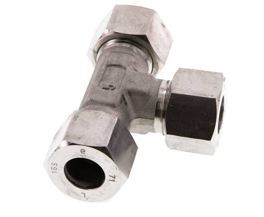 16S Stainless steel Tee Cutting Ring 400 Bar DIN 2353