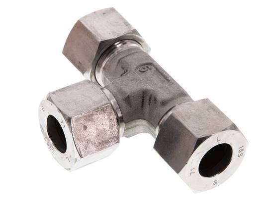 16S Stainless steel Tee Cutting Ring 400 Bar DIN 2353