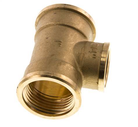 Rp 1'' x Rp 3/4'' Brass Tee 16 Bar