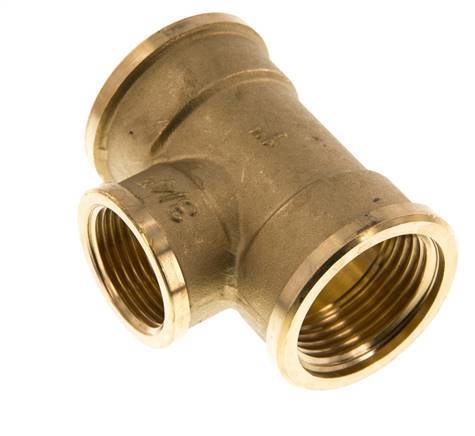 Rp 1'' x Rp 3/4'' Brass Tee 16 Bar