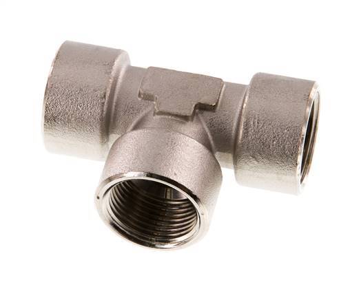 G 3/4'' Nickel plated Brass Tee 16 Bar