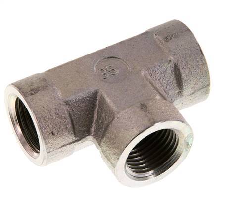 G 1/2'' Zinc plated Steel Tee 225 Bar - Hydraulic