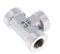 G 1/4'' Zinc plated Steel Tee 350 Bar - Hydraulic