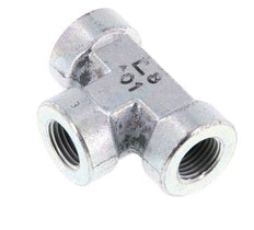 G 1/4'' Zinc plated Steel Tee 350 Bar - Hydraulic