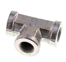 G 1/8'' Zinc plated Steel Tee 350 Bar - Hydraulic
