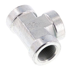 G 3/4'' Zinc plated Steel Tee 200 Bar - Hydraulic