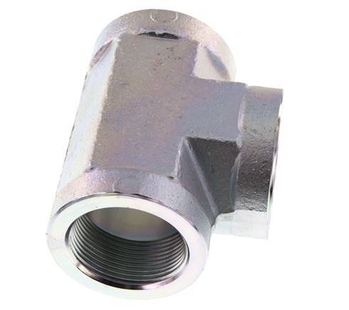 G 1 1/2'' Zinc plated Steel Tee 160 Bar - Hydraulic