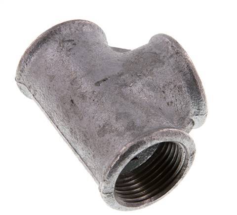 Rp 1'' Zinc plated Cast iron Tee 25 Bar [2 Pieces]