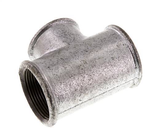 Rp 1 1/2'' x Rp 1 1/4'' Zinc plated Cast iron Tee 25 Bar