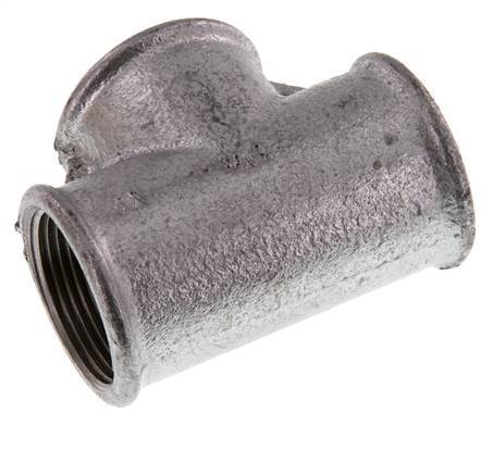 Rp 1 1/4'' Zinc plated Cast iron Tee 25 Bar