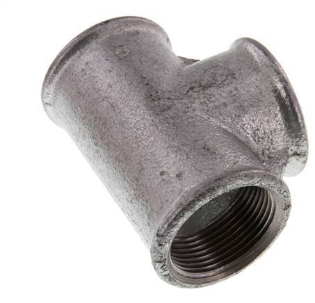 Rp 1 1/4'' Zinc plated Cast iron Tee 25 Bar