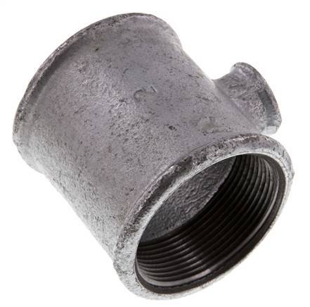 Rp 2'' x Rp 1/2'' Zinc plated Cast iron Tee 25 Bar