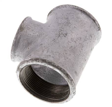 Rp 2'' x Rp 1 1/2'' Zinc plated Cast iron Tee 25 Bar