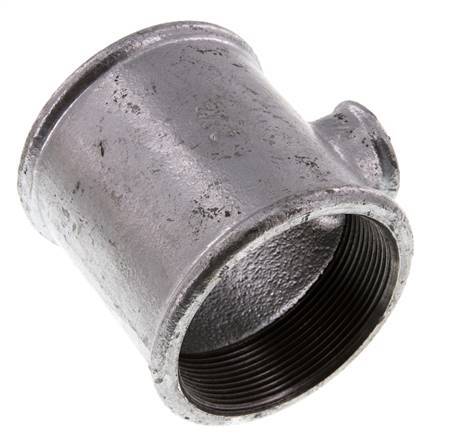 Rp 2 1/2'' x Rp 3/4'' Zinc plated Cast iron Tee 25 Bar