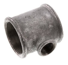 Rp 2 1/2'' x Rp 1'' Zinc plated Cast iron Tee 25 Bar