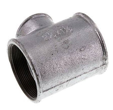 Rp 2 1/2'' x Rp 1 1/2'' Zinc plated Cast iron Tee 25 Bar