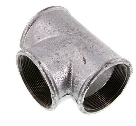 Rp 2 1/2'' Zinc plated Cast iron Tee 25 Bar