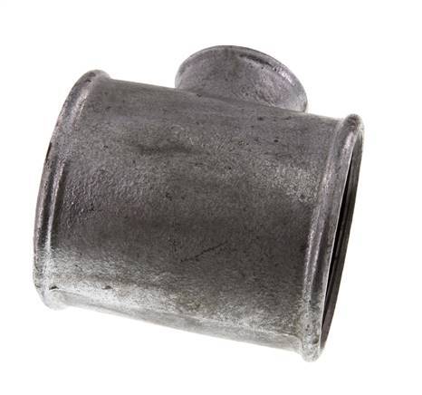 Rp 3'' x Rp 1 1/2'' Zinc plated Cast iron Tee 25 Bar