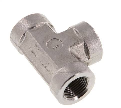 G 3/8'' Stainless steel Tee 250 Bar - Hydraulic