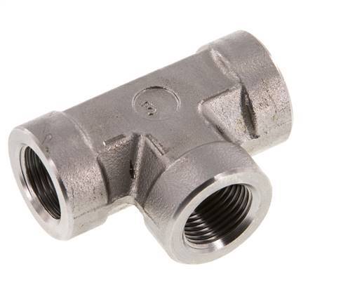 G 3/8'' Stainless steel Tee 250 Bar - Hydraulic