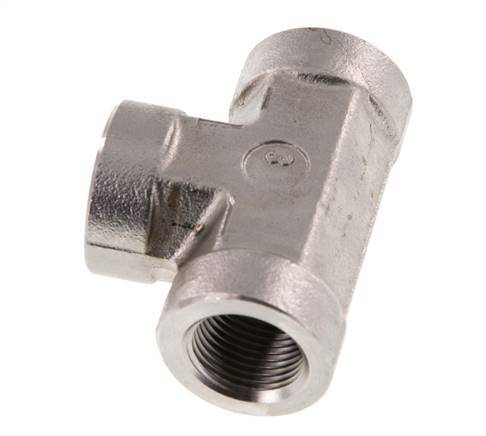 G 3/8'' Stainless steel Tee 250 Bar - Hydraulic