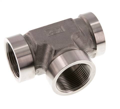 G 1 1/4'' Stainless steel Tee 160 Bar - Hydraulic