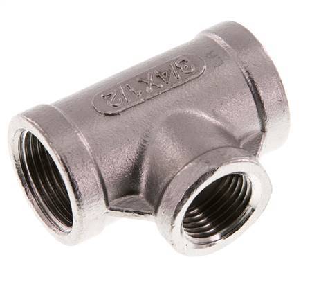 Rp 3/4'' x Rp 1/2'' Stainless steel Tee 16 Bar