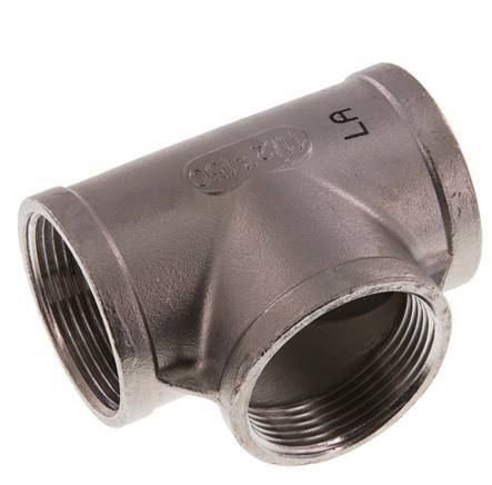 Rp 1 1/2'' Stainless steel Tee 10 Bar