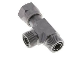 UNS 1''-14 F/M Zinc plated Steel Tee ORFS with union nut 400 Bar - Hydraulic