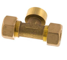 G 3/4'' x 18mm Brass Tee Compression Fitting 67 Bar DIN EN 1254-2