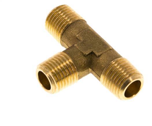 R 1/4'' Male Brass Tee 16 Bar [2 Pieces]