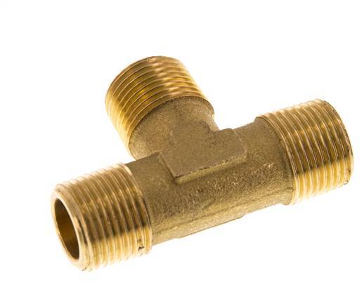 R 3/8'' Male Brass Tee 16 Bar
