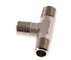 R 1/4'' Male Nickel plated Brass Tee 16 Bar [2 Pieces]