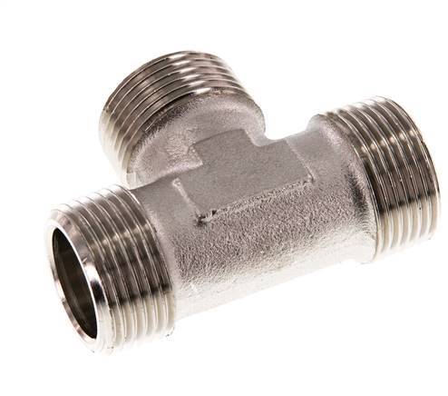 R 1'' Male Nickel plated Brass Tee 16 Bar