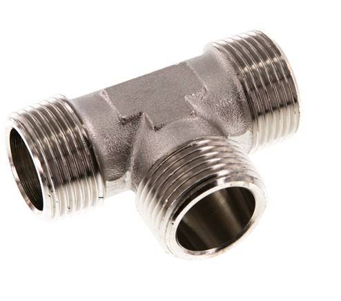 R 1'' Male Nickel plated Brass Tee 16 Bar