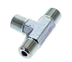1/8'' NPT Male Zinc plated Steel Tee 345 Bar - Hydraulic