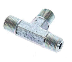 1/8'' NPT Male Zinc plated Steel Tee 345 Bar - Hydraulic