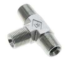 3/8'' NPT Male Zinc plated Steel Tee 210 Bar - Hydraulic