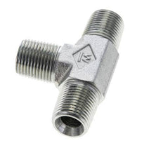 3/8'' NPT Male Zinc plated Steel Tee 210 Bar - Hydraulic
