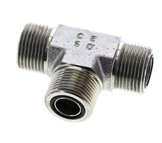 UNS 1''-14 Male Zinc plated Steel Tee ORFS 400 Bar - Hydraulic