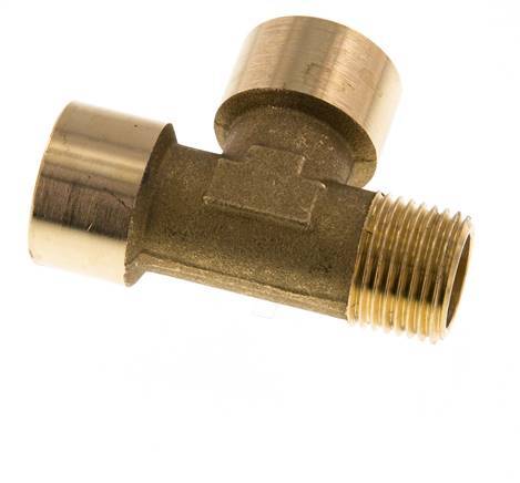 R 1/2'' x G 1/2'' M/F Brass Tee 16 Bar