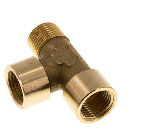 R 1/2'' x G 1/2'' M/F Brass Tee 16 Bar